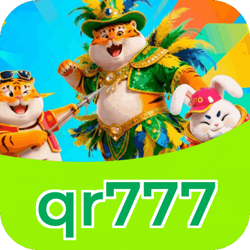 Interface do aplicativo qr777 mostrando jogos disponíveis no iOS e Android
